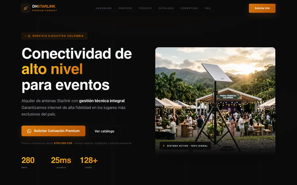 Vista previa de DHStarlink